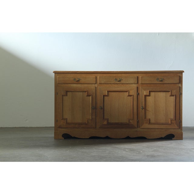Vintage Danish Low Sideboard by Henning Kjærnulf, 1960s For Sale - Image 8 of 18
