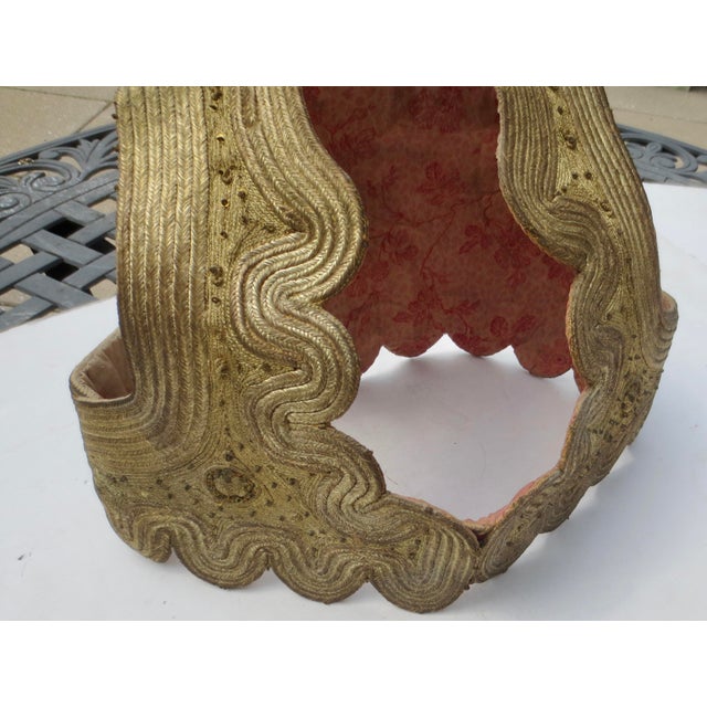 Turkish Antique Ottoman Gold Metallic Vest 19th Century For Sale - Image 3 of 8