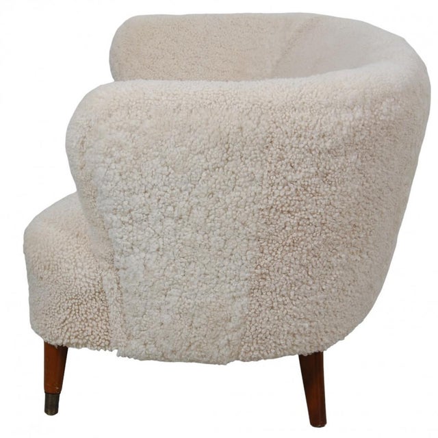 Danish 2-Seater Sofa in Sheepskin, 1960s For Sale - Image 13 of 17