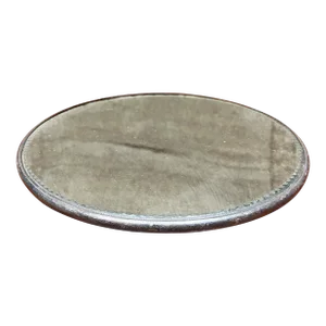 1900s Forbes Silver Round Tray Victorian Mirror Plateau