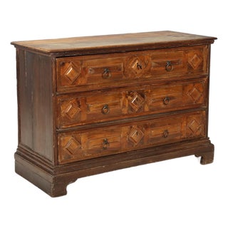 Baroque Chest of Drawers in Walnut For Sale