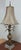 Italian 1990s Fine Art Lamps Gold Gilt Mercury Glass Italian Regency Column table Lamp Shade B For Sale - Image 3 of 8