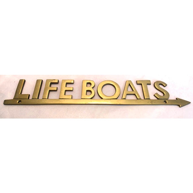 If you are a boat owner or know someone who is, this 15" vintage brass sign is the perfect gift. As any good captain...