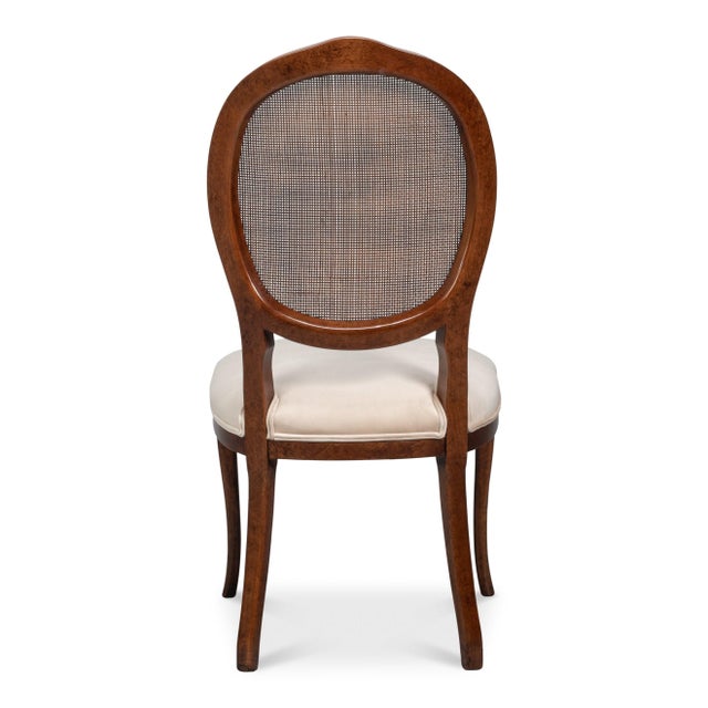 2020s Louis XV Cane Back Dining Chairs in Walnut, Sets of 2 For Sale - Image 5 of 11