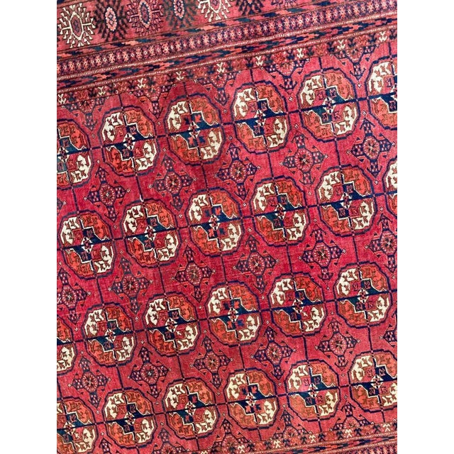 Vintage Turkmen Bokhara Rug, 1950s For Sale - Image 4 of 17