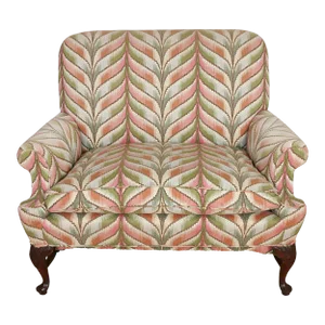 George II Upholstered Mahogany Settee