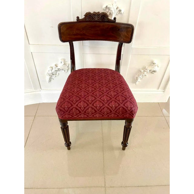 Early 19th Century Antique Regency Mahogany Library Chairs by Gillows, 1830s, Set of 6 For Sale - Image 5 of 13