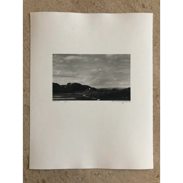 Fernando Bengoechea (1965-2004) original photographic print on paper, pencil signed, dated, and titled “Morocco.” Black...