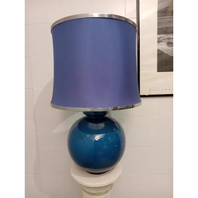 Rare ceramic lamp of the prestigious Ernestine ceramic industries, designed by Matteo D'Agostino, 60s. The Ernestine...