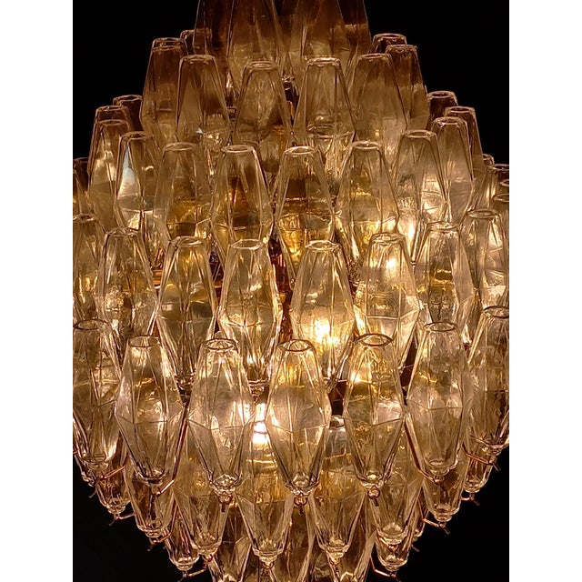 Chandelier with Crystal in Polyhedron Murano Glass, 1962 For Sale - Image 11 of 12