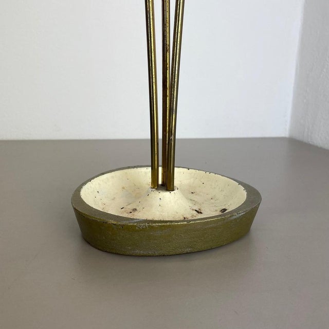 Bauhaus Modernist Metal and Brass Umbrella Stand, Germany, 1950s For Sale - Image 16 of 18
