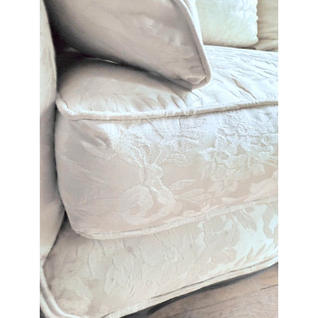 White 1950s Mid-Century Era Louis French Provencial, Louis XV Style White Sofa For Sale - Image 8 of 15