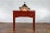 Chinese Vintage Red Lacquer Carved Spandrel 3-Drawer Console Table For Sale - Image 9 of 13