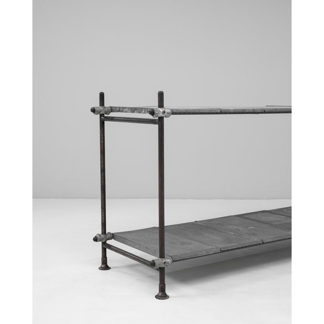 20th Century French Metal Console Table With Zinc Tops For Sale In Greensboro - Image 6 of 18
