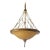 1990s Pasquale Miranda for Feiss, 24” Hollywood Regency Etched Authentic Alabaster Chandelier Seller Offering Free Chairish in Home Delivery For Sale
