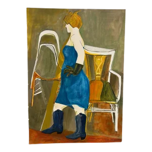 20th Century Sue Skigen Acrylic on Board
