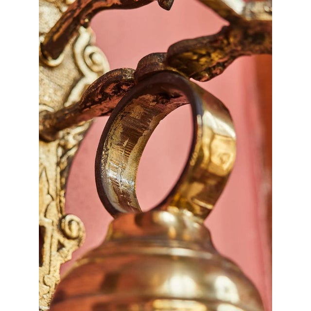 Large Hanging Door Bell in Cast Brass For Sale - Image 9 of 10
