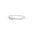 14k White Gold 0.03ctw Diamond Bezel Milgrain Beaded Band Ring, Size 7 For Sale - Image 4 of 8
