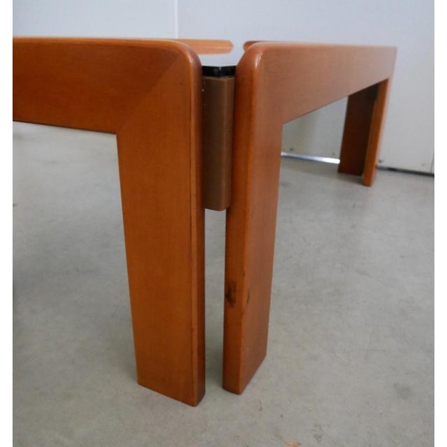 Tan Vintage Italian Coffee Table by Afra & Tobia Scarpa for Cassina, 1960s For Sale - Image 8 of 15