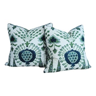 Thibaut Mendoza Suzani Ikat 22" Pillows - Set of 2 For Sale