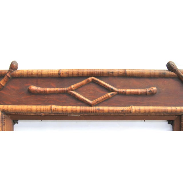 Victorian Era Bamboo and Quarter Sawn Oak Frame For Sale - Image 6 of 10