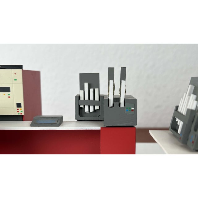 Blue Mid-Century Modern Space Age IBM System/3 Scale Miniature Model 10, 1960s For Sale - Image 8 of 18