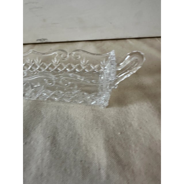 1970s Glass Decorative Rectangular Dish For Sale In Atlanta - Image 6 of 8