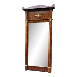 19th Century French Empire 95" Floor/Pier Mirror