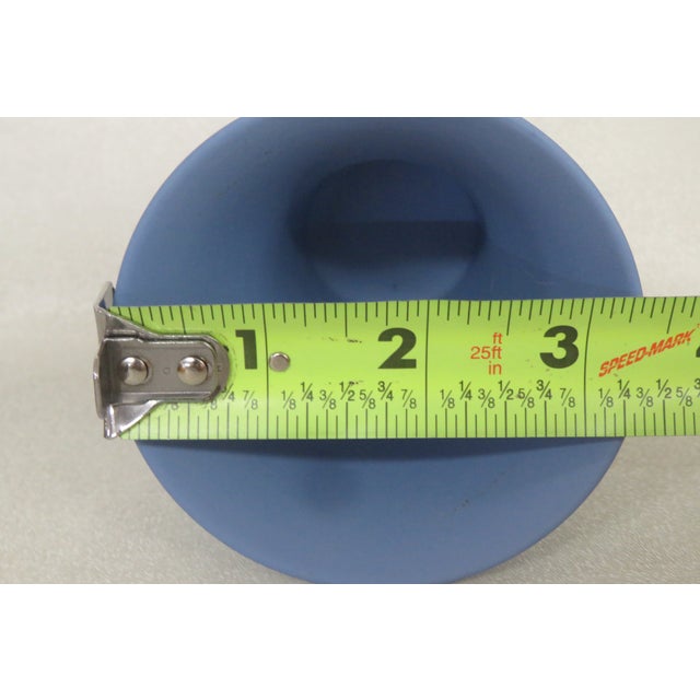 Wedgwood Blue Jasperware Grecian Women and Cherubs Trumpet Vase Posy Pot 4379b For Sale - Image 9 of 12