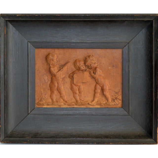 Figurative 1860s Luigi Frullini Carved Wood Plaque Gilded Age Italy For Sale - Image 3 of 10