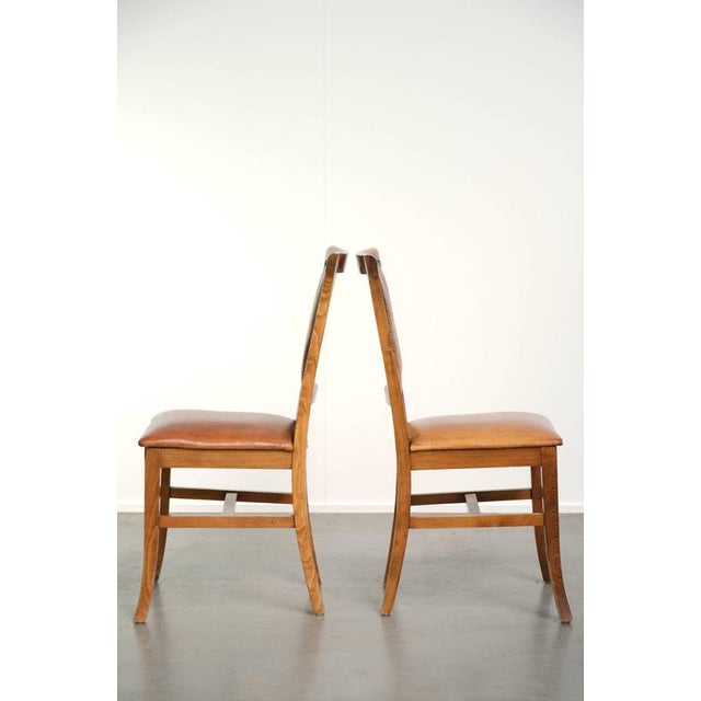 Sheepskin Dining Chairs with Decorative Nails, Set of 8 For Sale - Image 15 of 18