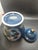 Toyo Toyo Kiku Cobalt Blue Lidded Ginger Jar For Sale - Image 4 of 4