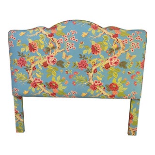 Queen Size Custom Post Colonial Floral Headboard For Sale