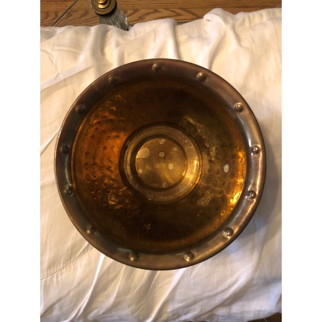 Hollywood Regency Brass Planter With Faux Ribbon For Sale In Chicago - Image 6 of 8