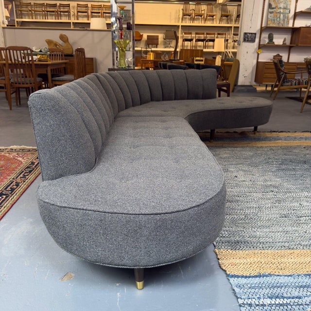 Mid-Century Modern 1950s Boomerang Sectional Sofa For Sale - Image 3 of 8