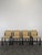 Italian Design Wood and Chrome Chairs, Set of 4, in Very Good conditions.