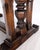 Brown Carved Oak Jacobean Style Refectory Trestle Base Dining Farm Table For Sale - Image 8 of 12
