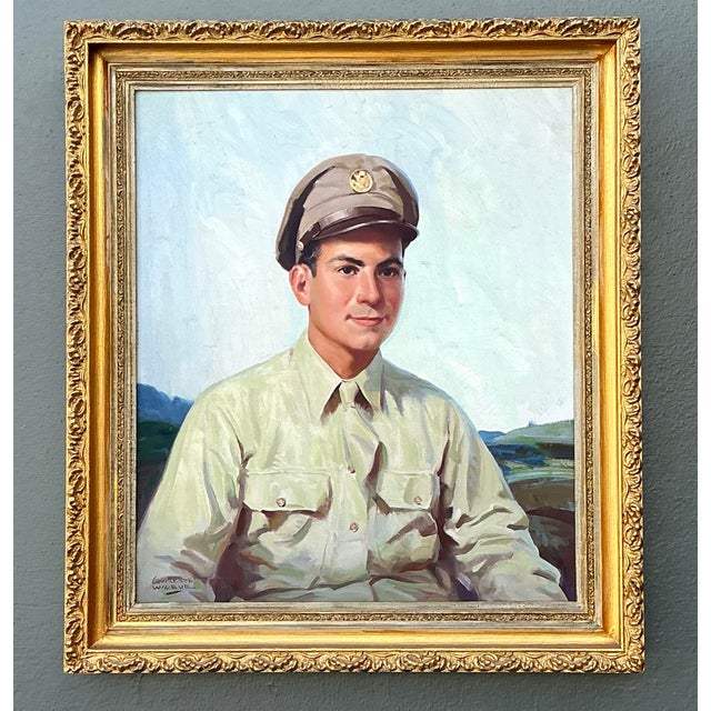 Vintage Original Portrait of Man in Uniform For Sale - Image 9 of 12