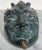 A rare and large pate de verre molded sculpture of the mythological God Pan. Very thick and heavy; this glass piece is...