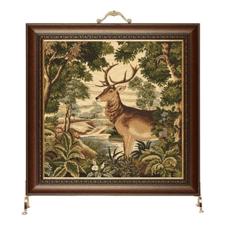 Forest Stag Tapestry Firescreen For Sale