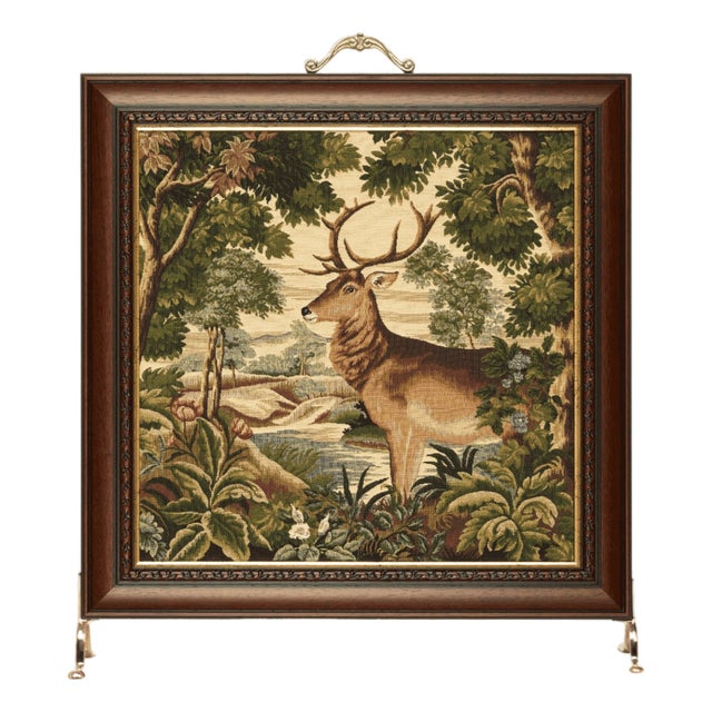Forest Stag Tapestry Firescreen For Sale