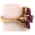 Modern 14 Karat Yellow Gold Freeform Ruby With Diamond Accent Ring For Sale - Image 3 of 6
