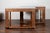 French Pair of French 1860s Napoleon III Period Walnut Console Tables with Marble Tops For Sale - Image 3 of 12