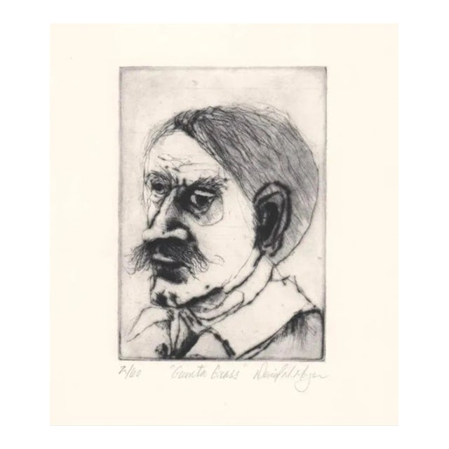 David Moyer Portrait Etching For Sale