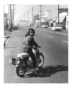 Ann-Margret on Her Honda Motorcycle 1964