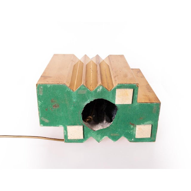 Large Brass Table Lamp by G. Autier, France, 1970s For Sale - Image 12 of 13