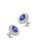 2020s Natural 18k Gold Diamond 1.93ct Blue Sapphire Stud Earrings For Sale - Image 5 of 8