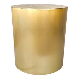 Mid-Century Brass Drum Table Attributed to Brueton