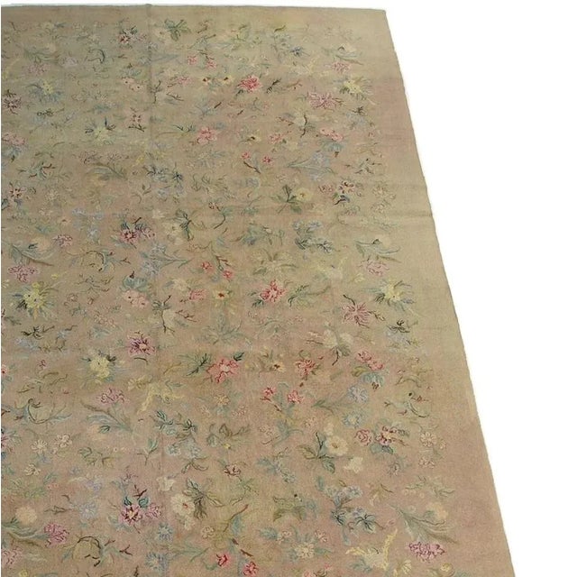 Antique 1920 Authentic British Hook Rug 21'5'' X 11'6''