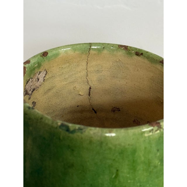 Early 20th Century Rustic Green European Pitcher For Sale - Image 9 of 12